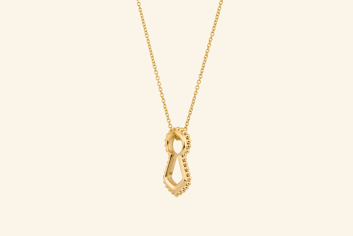 Unlock pendant, large model, yellow gold