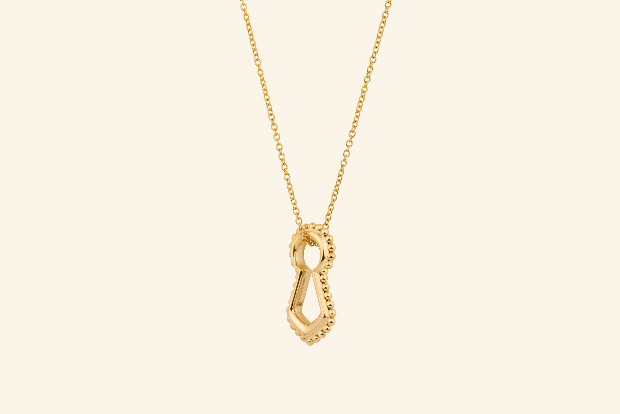 Pendentif Unlock grand modèle, or jaune
