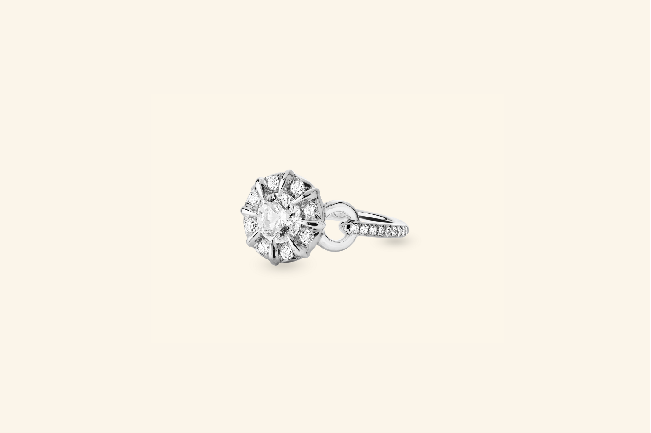 Bague Flash, or blanc, diamants