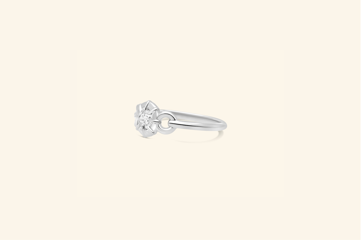 Bague Flash, or blanc, diamant 0,3ct