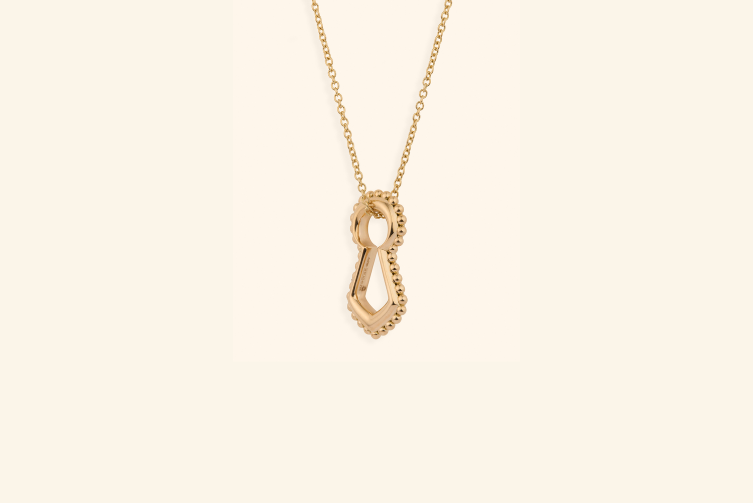 Unlock pendant, large model, yellow gold