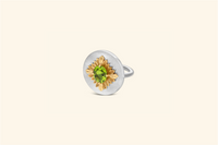 Bague Tag, argent, or, péridot