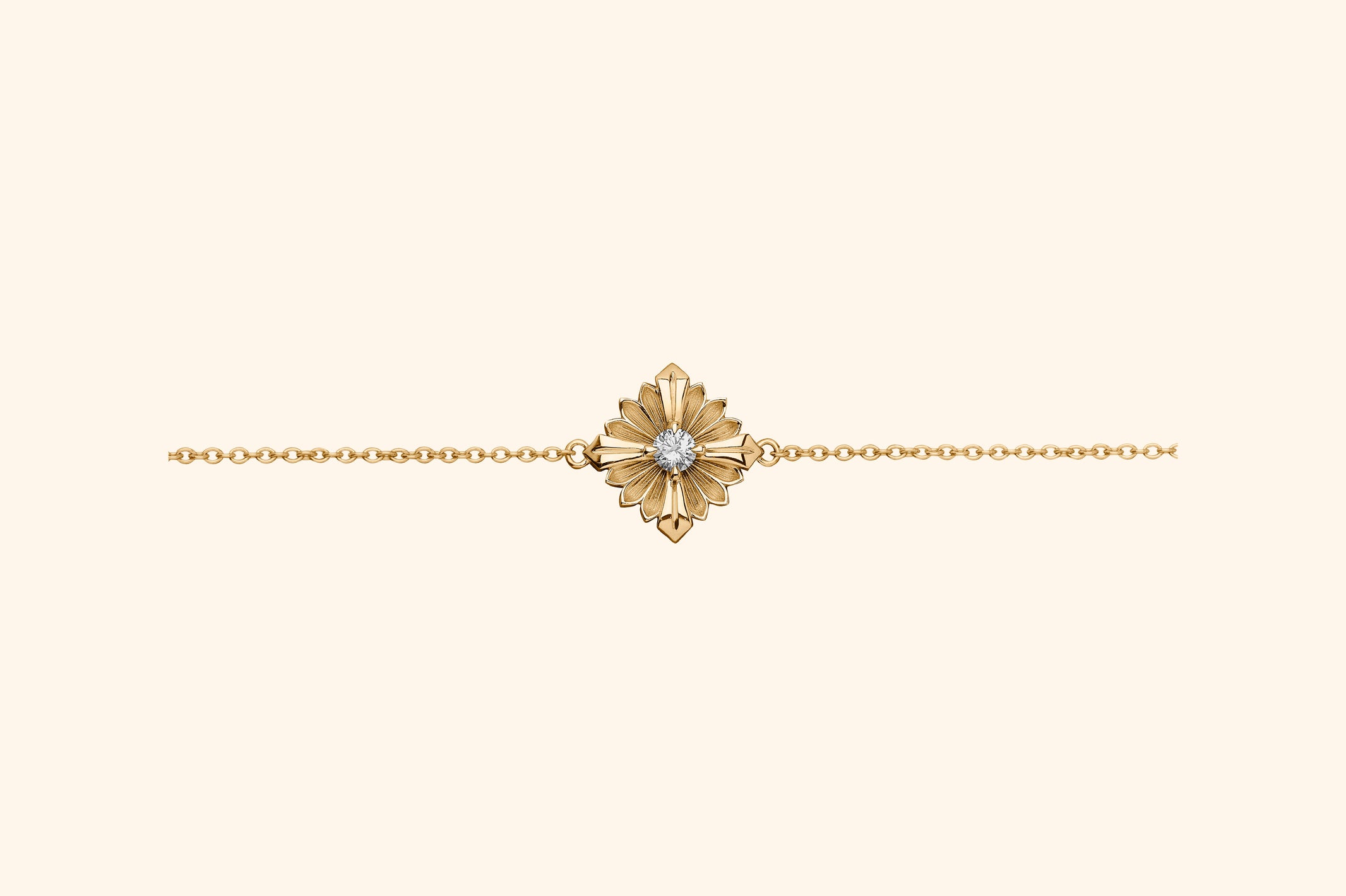 Bracelet Stamp, or jaune, diamant