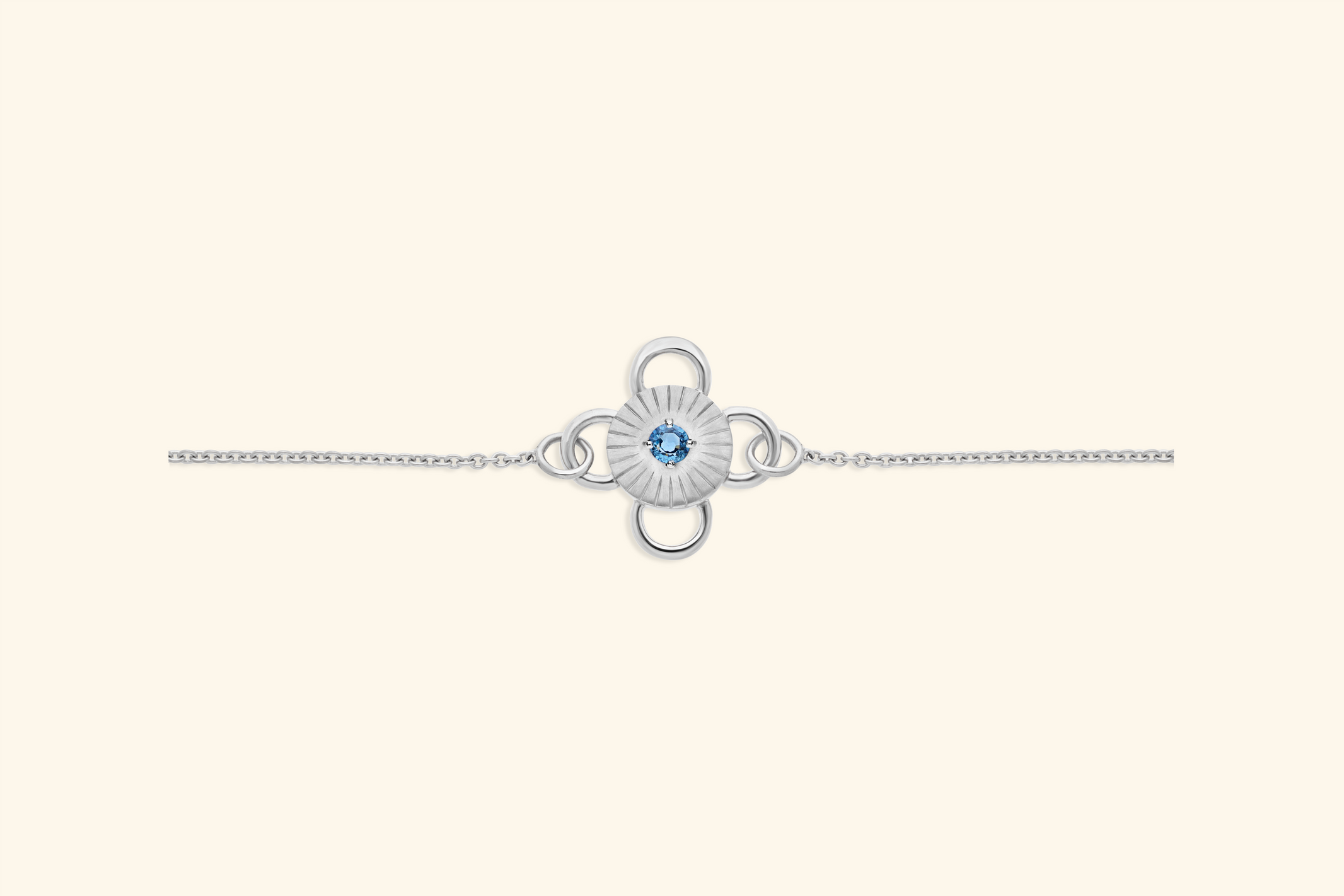 Bracelet Baby Bolt, argent, aigue marine