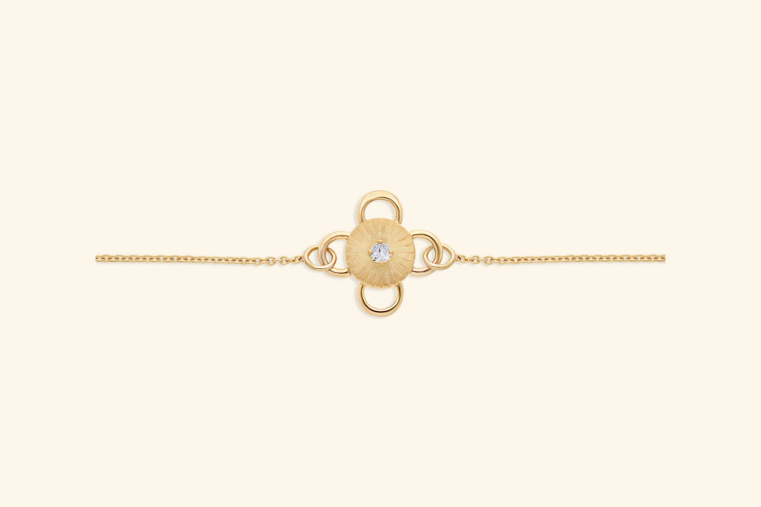 Bracelet Baby Bolt, bijou en or, serti d'un diamant rond brillant