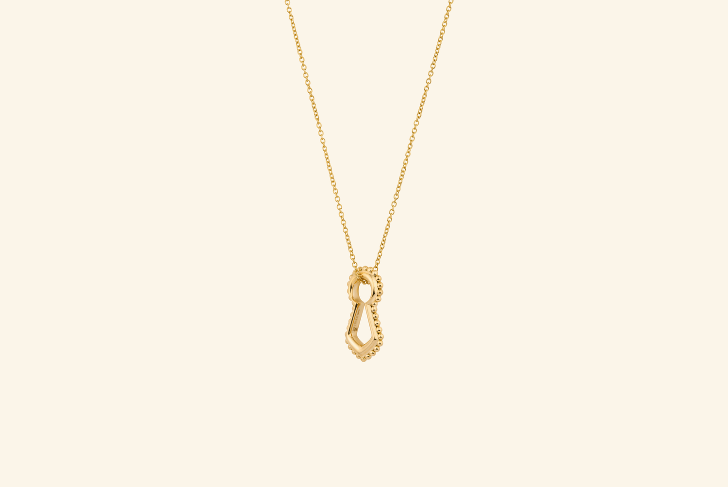 Unlock pendant, small, yellow gold