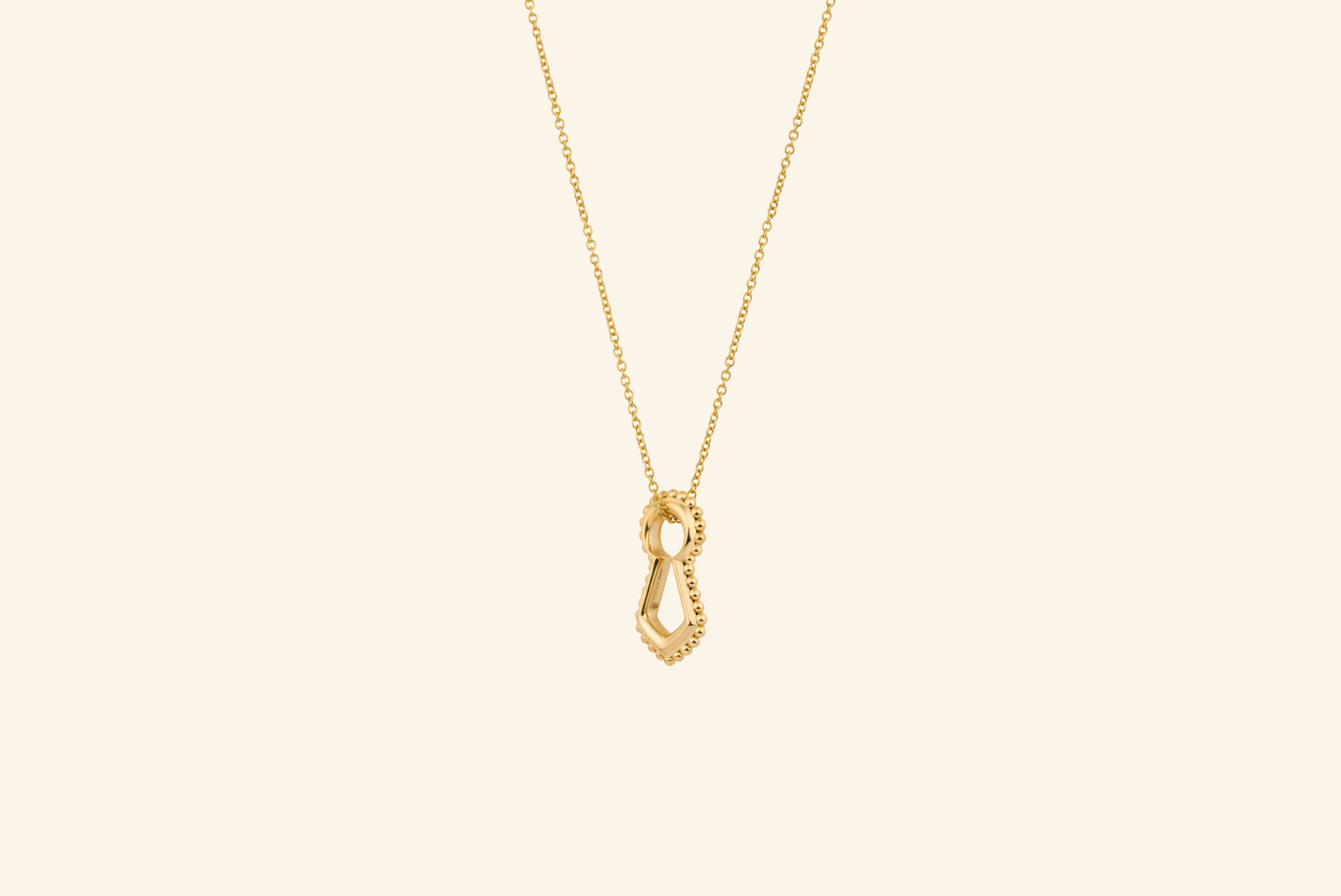 Unlock pendant, small, yellow gold