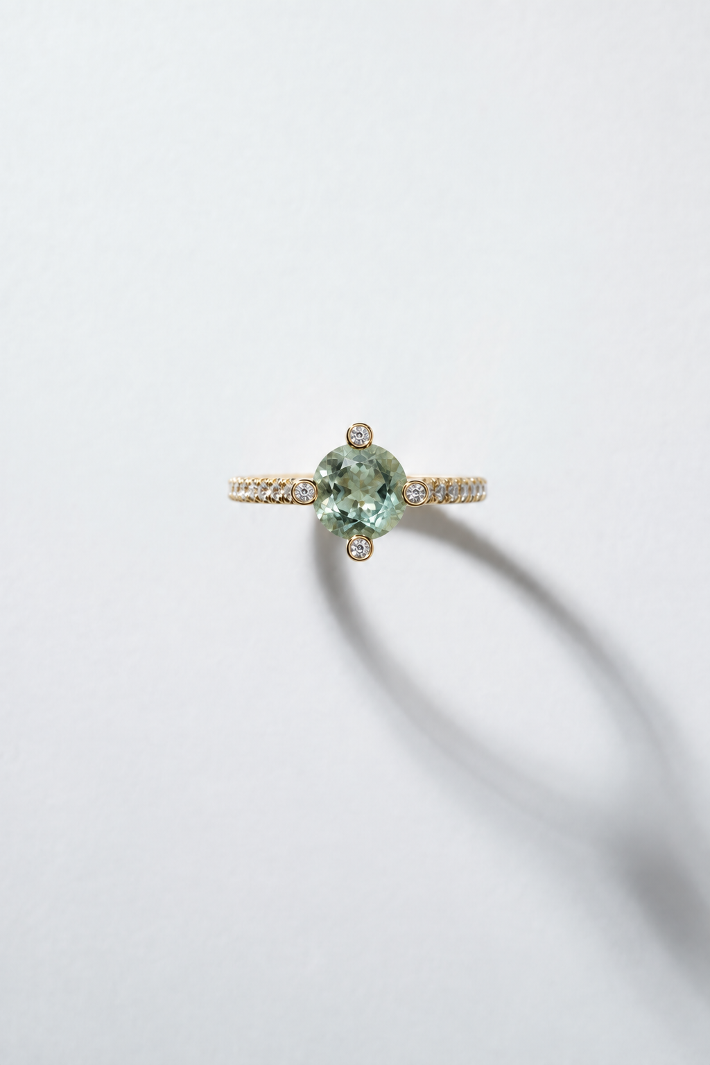 Bague reflection Beryl et Diamants